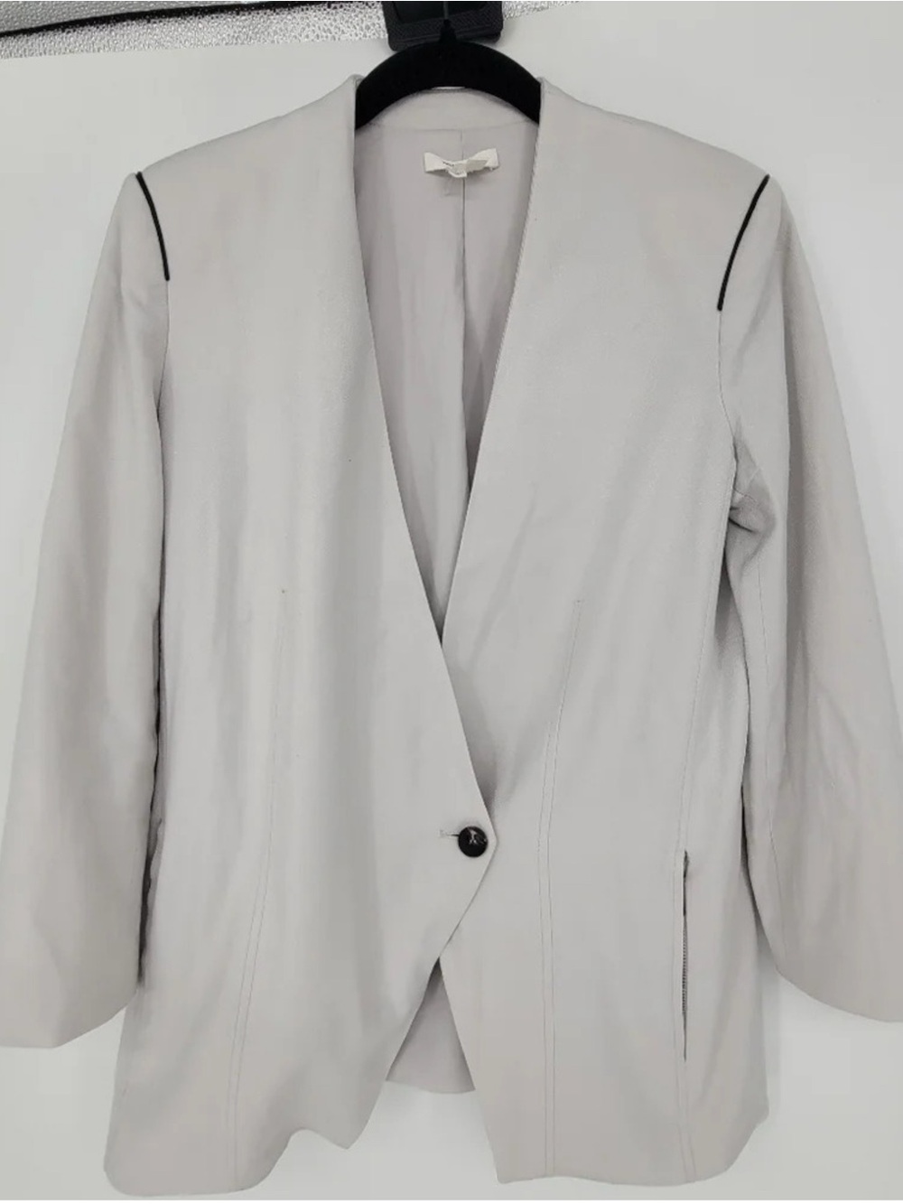 Helmut Lang Gray Blazer Modern Minimalist Suit Jacket